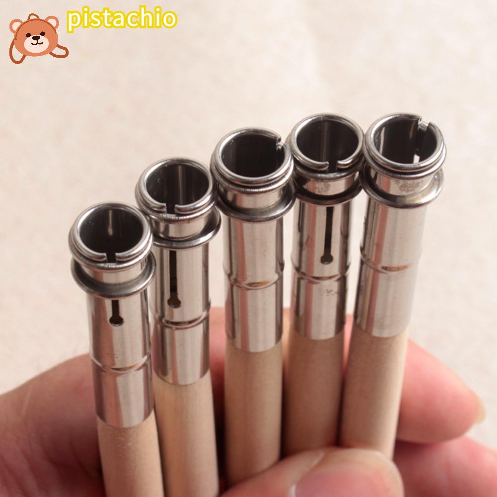 PISTA Dụng Cụ Nối Dài Bút Chì Gỗ Bằng Kim Loại Và Gỗ Tiện Dụng Cho Văn Phòng