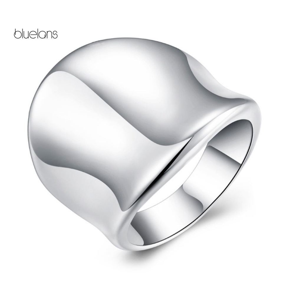 Nhẫn Hợp Kim Mạ Bạc Kiểu Dáng Đơn Giản Thời Trang