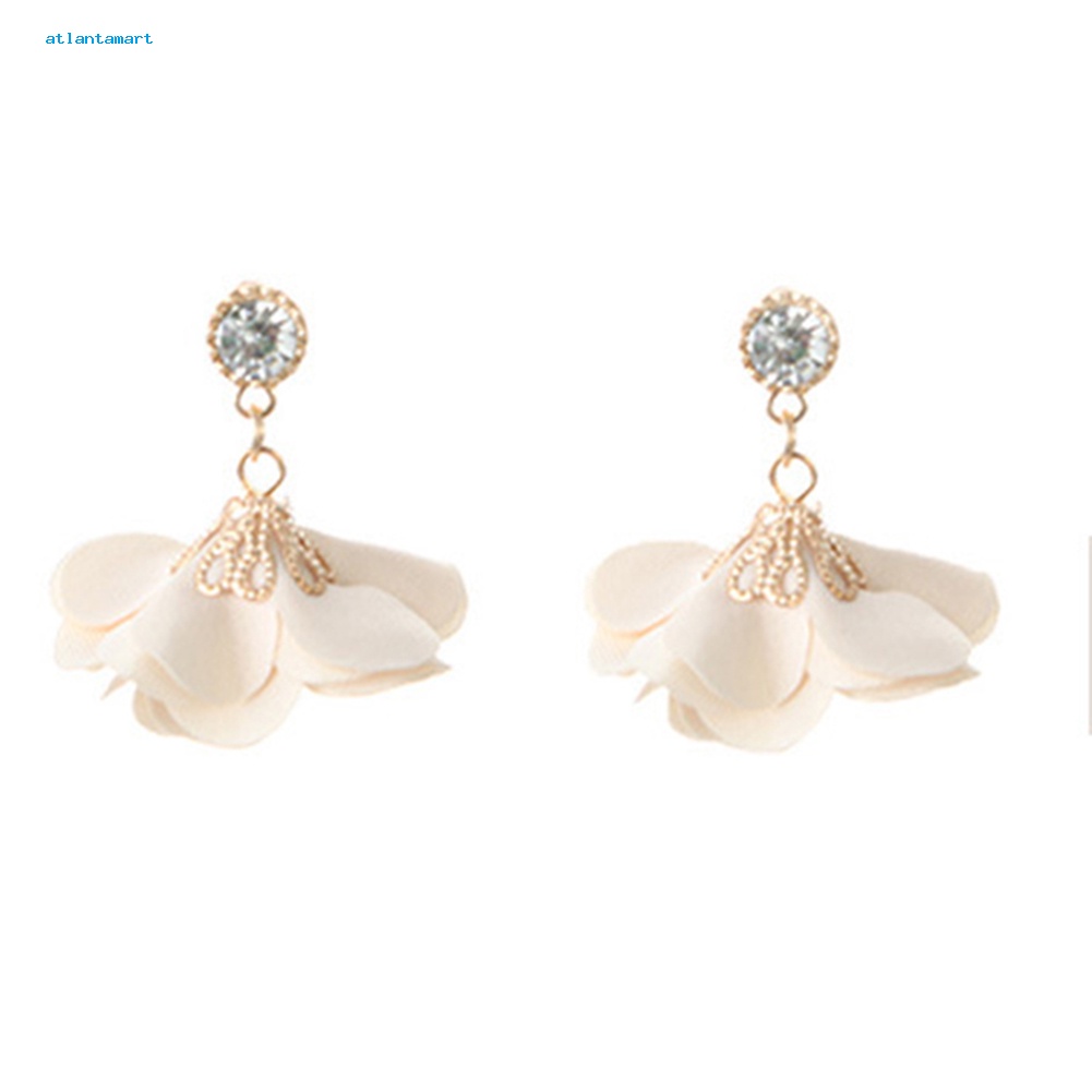 Túi Đựng Đồ Đa Năng Tiện Lợi Dễ Sử Dụng| Khuyên Tai Hoa Vải Vintage Đính Đá Thời Trang