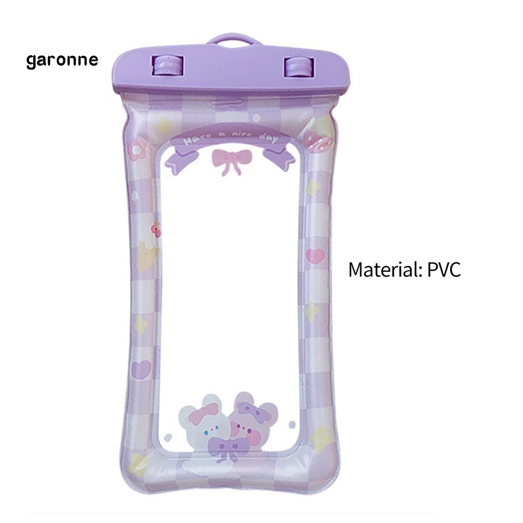 Túi Đựng Điện Thoại Chống Thấm Nước Họa Tiết Hoạt Hình Dễ Thương Kèm Dây Đeo Tiện Dụng