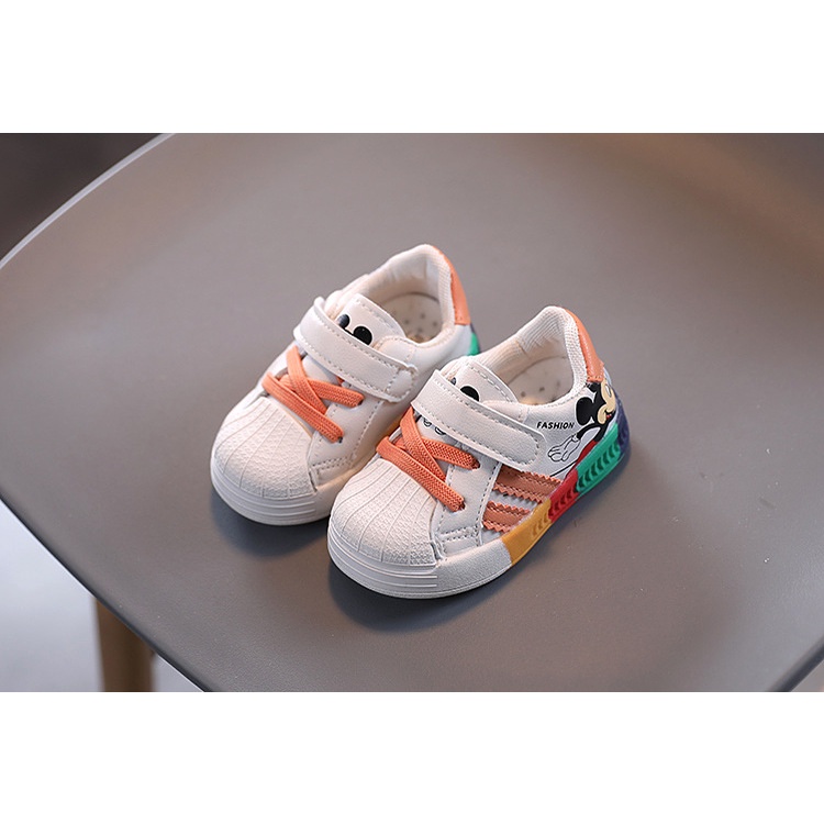 Giày Thể Thao Thoáng Khí In Hình Chuột Mickey Disney Thời Trang Mùa Thu Cho Bé