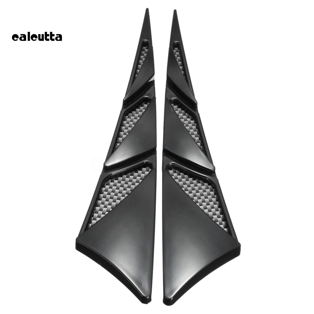 1 Cặp Miếng Dán Lỗ Thông Gió Tự Dính Bằng ABS Chống Mài Mòn Cho Xe Hơi