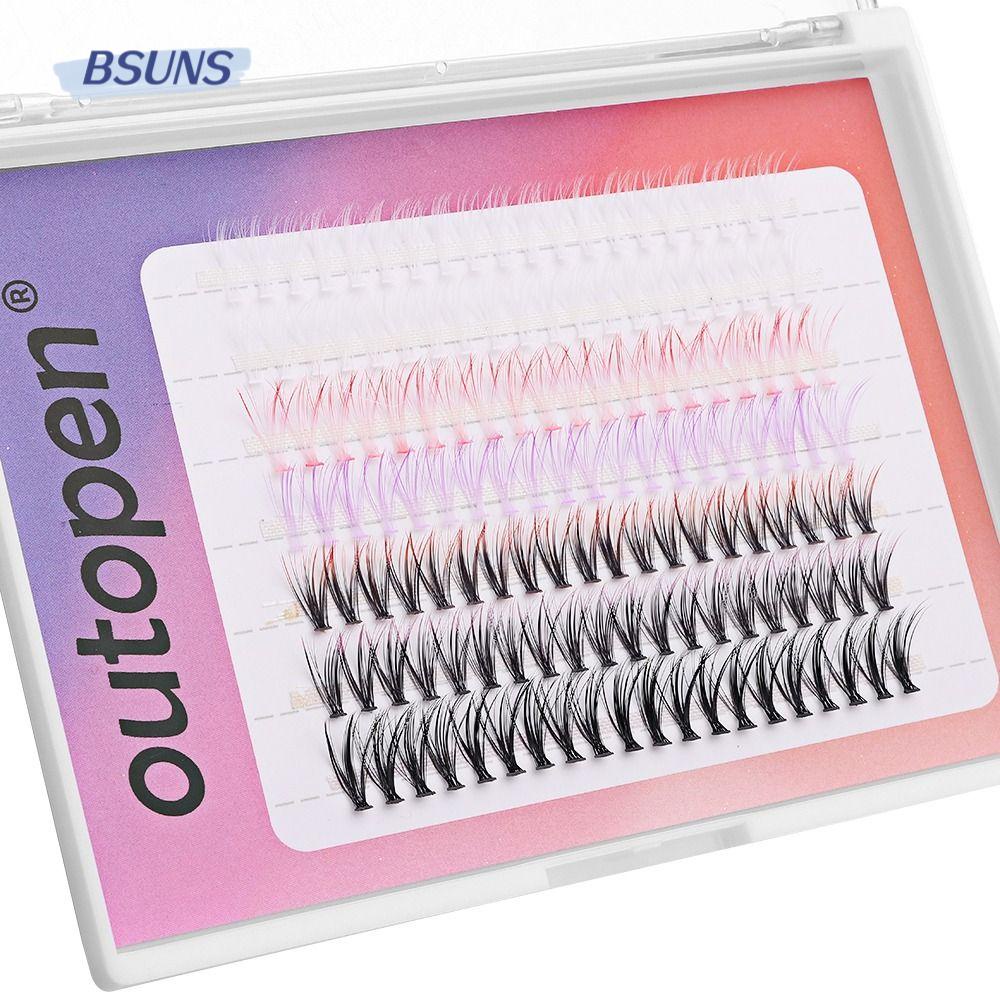 BSUNS Lông Mi Giả Nhiều Màu Sắc Hỗn Hợp Dành Cho Nữ DIY