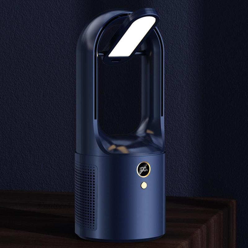 Quạt Không Cánh 13 &quot;6 Tốc Độ Tùy Chỉnh Và Đèn Ngủ Kèm Sạc USB Tiện Dụng Cho Gia Đình / Văn Phòng