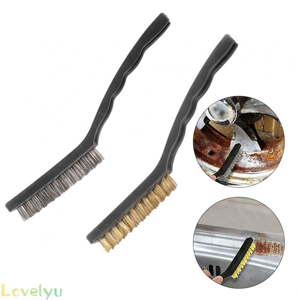 ⭐READY STOCK ⭐2pk Wire Brush Set Steel Brass Cleaning Polishing Metal Rust Paint Remover