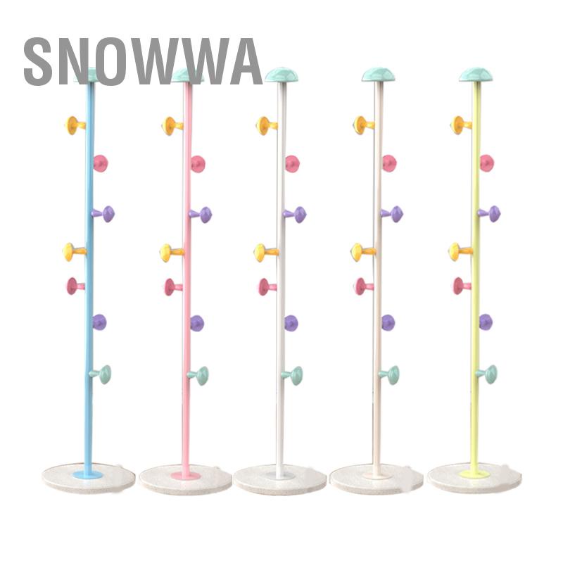 Snowwa Móc áo đứng Giá kim loại 7 móc Đồ gia dụng có thể tháo rời cho phòng ngủ