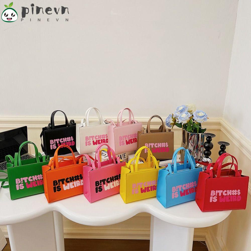 PINEVN Túi Xách Da Pu Đeo Chéo 10 Màu Thời Trang Thanh Lịch