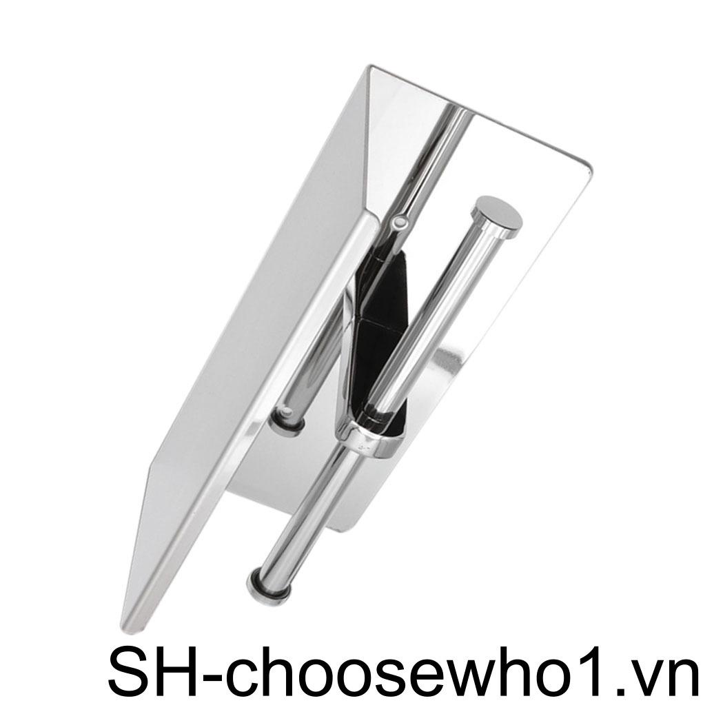 Giá Đỡ Cuộn Giấy Vệ Sinh Đôi Bằng Thép Không Gỉ Gắn Tường Tiện Lợi Dành Cho Phòng Tắm