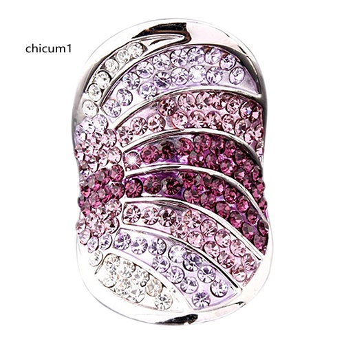 Nhẫn Mạ Bạc 925 Đính Đá Toàn Diện Phong Cách Hàn Quốc Cho Nữ