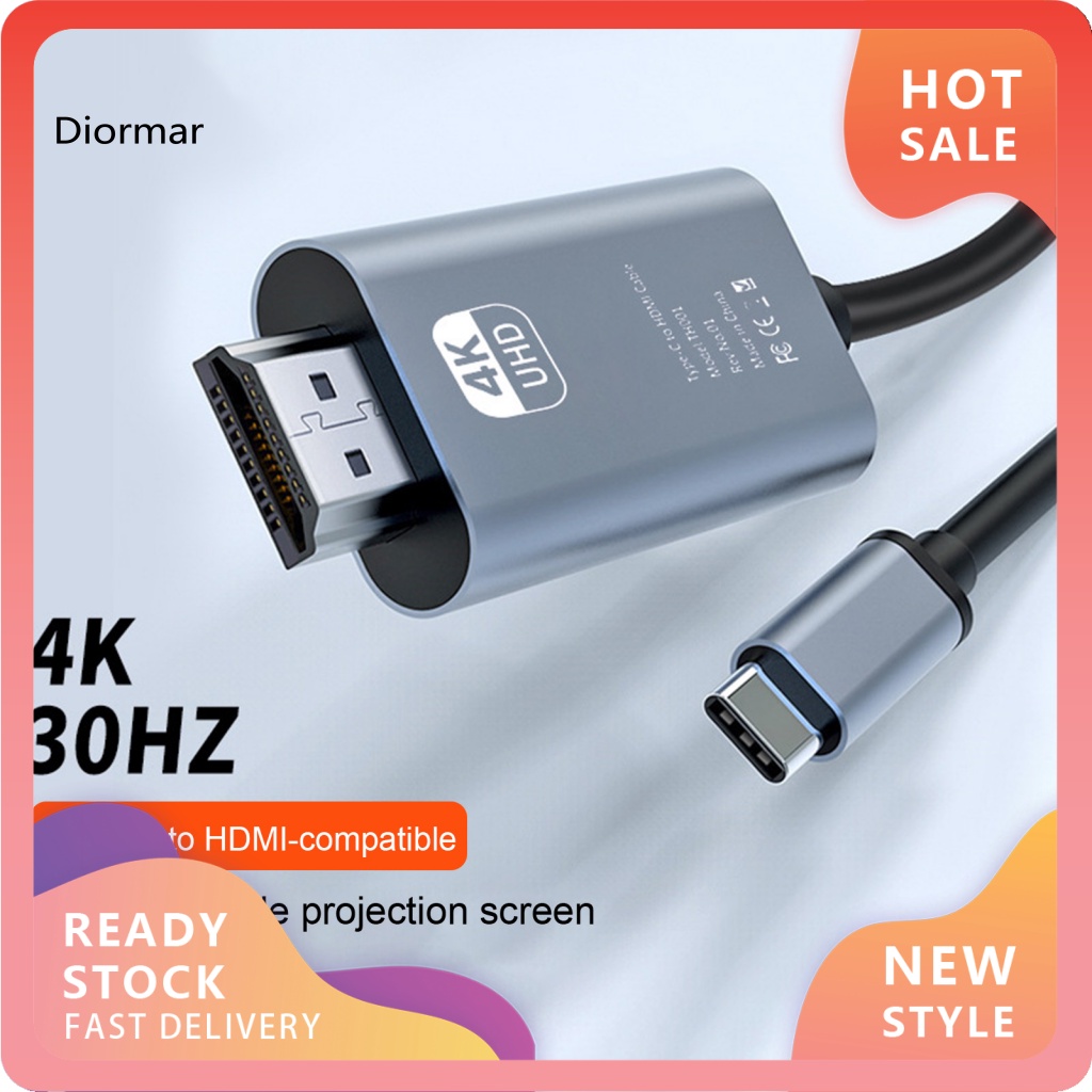 Dây Cáp Chuyển Đổi Dino Type-C Sang HDMI 4K Tốc Độ Cao Tiện Dụng Cho Gia Đình