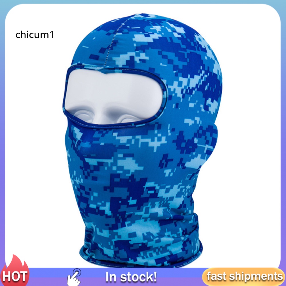 Mũ Che Mặt Chống Gió Thoáng Khí Họa Tiết Rằn Ri Unisex