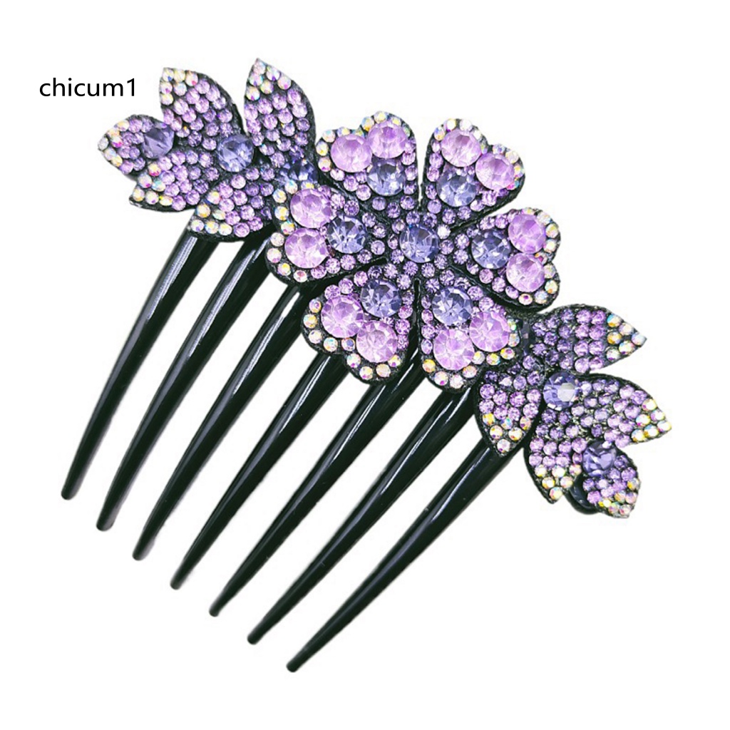 Lược Cài Tóc Đính Đá Phong Cách Hàn Quốc Cổ Điển Cho Cô Dâu