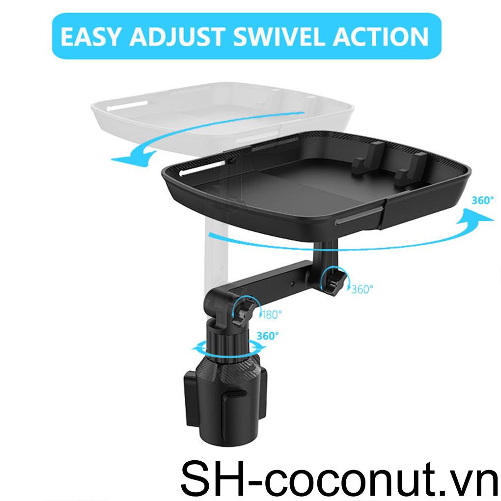 Giá Đỡ Cốc / Điện Thoại / Chìa Khóa Xe Hơi Xoay 360 Độ Tùy Chỉnh Tiện Dụng