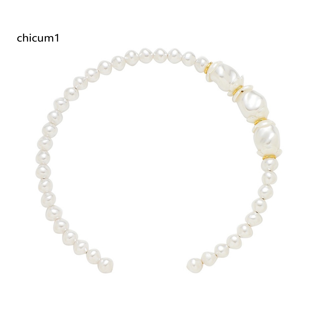 Cc Vòng cổ Ngọc Trai Giả Bề Mặt Bóng Thoải Mái Mặc Đám Cưới Tinh Tế Lấp Lánh Cho Nữ