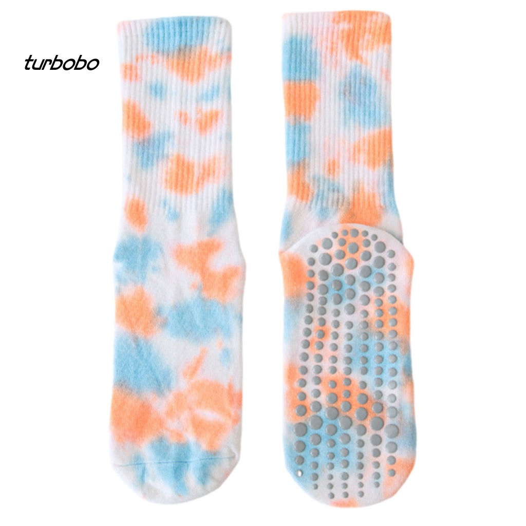 1 Đôi Vớ Yoga Co Giãn Chống Trượt Thấm Hút Mồ Hôi Thoáng Khí Họa Tiết Chấm Bi Dành Cho Nữ