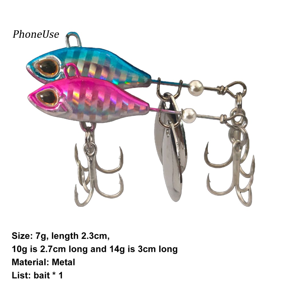 Mồi Giả Câu Cá Bằng Kim Loại PU Mắt 3D 7 / 10 / 14g