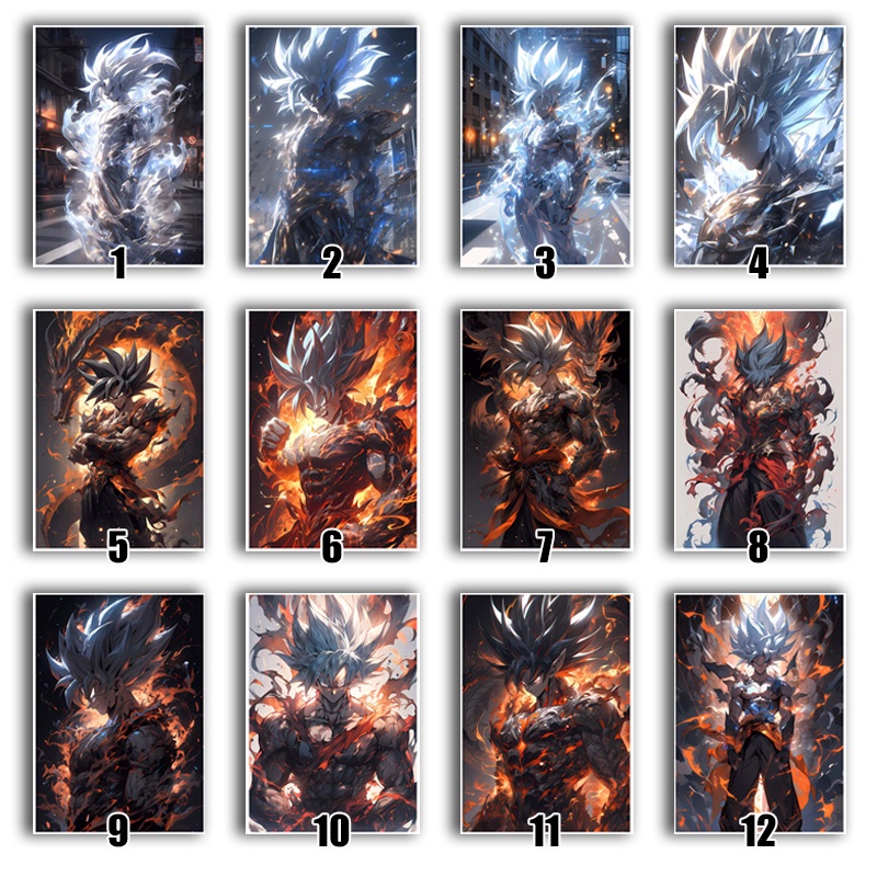 Poster Phim Hoạt Hình dragon ball z super Saiyan