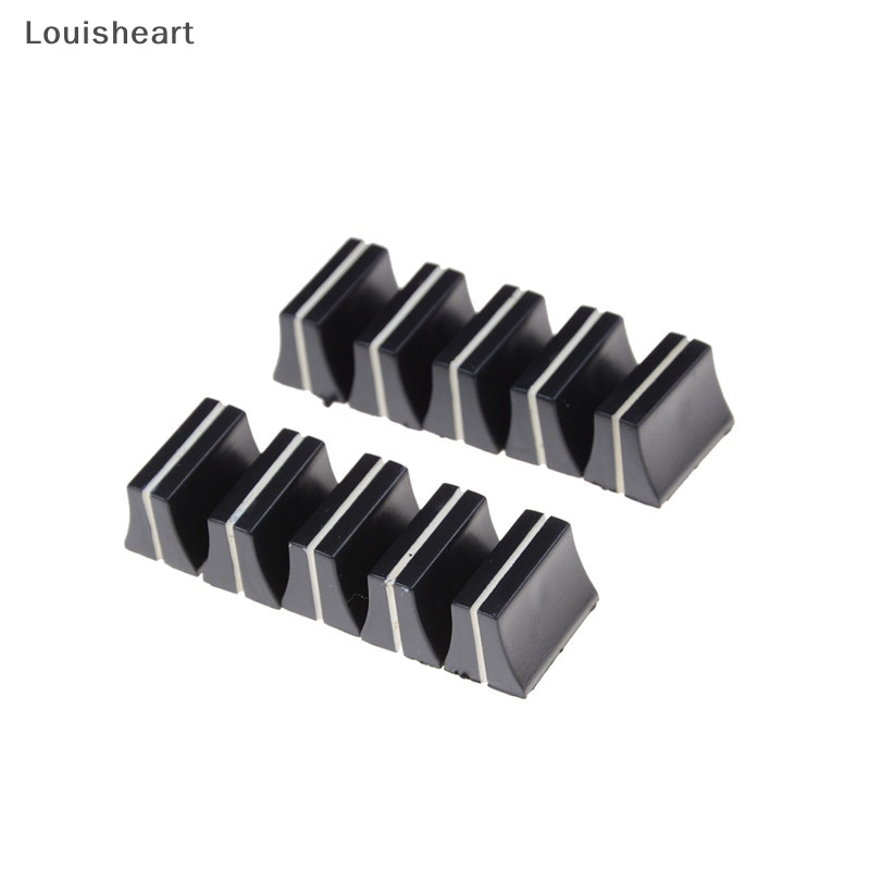 10 Nút Vặn Chiết Áp Louisheart Màu Đen 19mmLx12mmW Cho Trục TFG 4mm