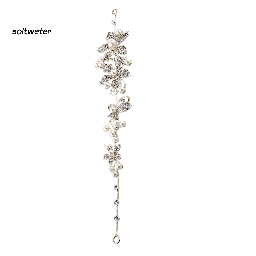 Băng Đô Cài Tóc Đính Đá &amp; Ngọc Trai Nhân Tạo