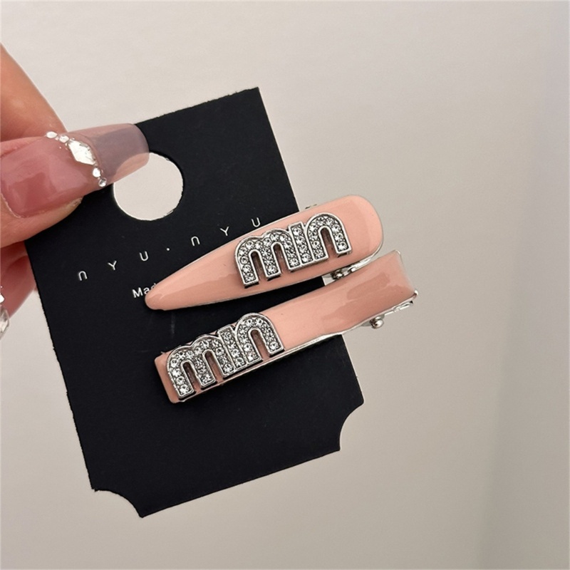 1 Cặp Kẹp Tóc Chữ Y2K Đính Đá Thời Trang