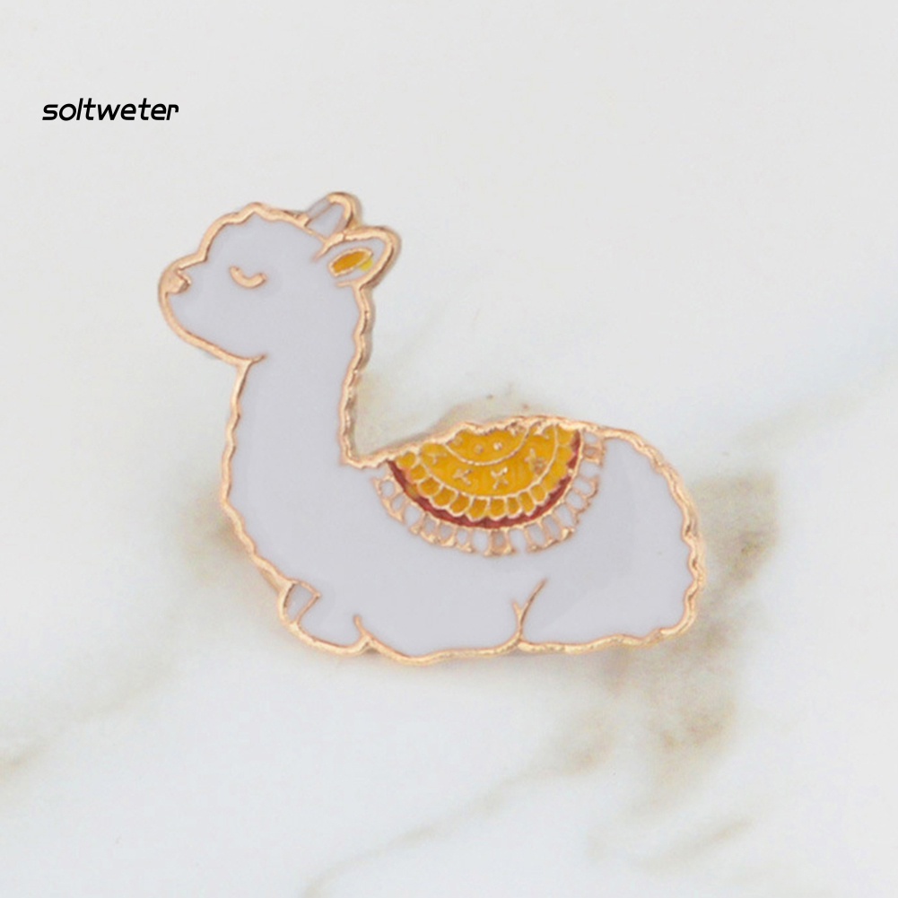 Huy Hiệu Cài Áo Hình Lạc Đà Hoạt Hình Tráng Men Cho Nữ