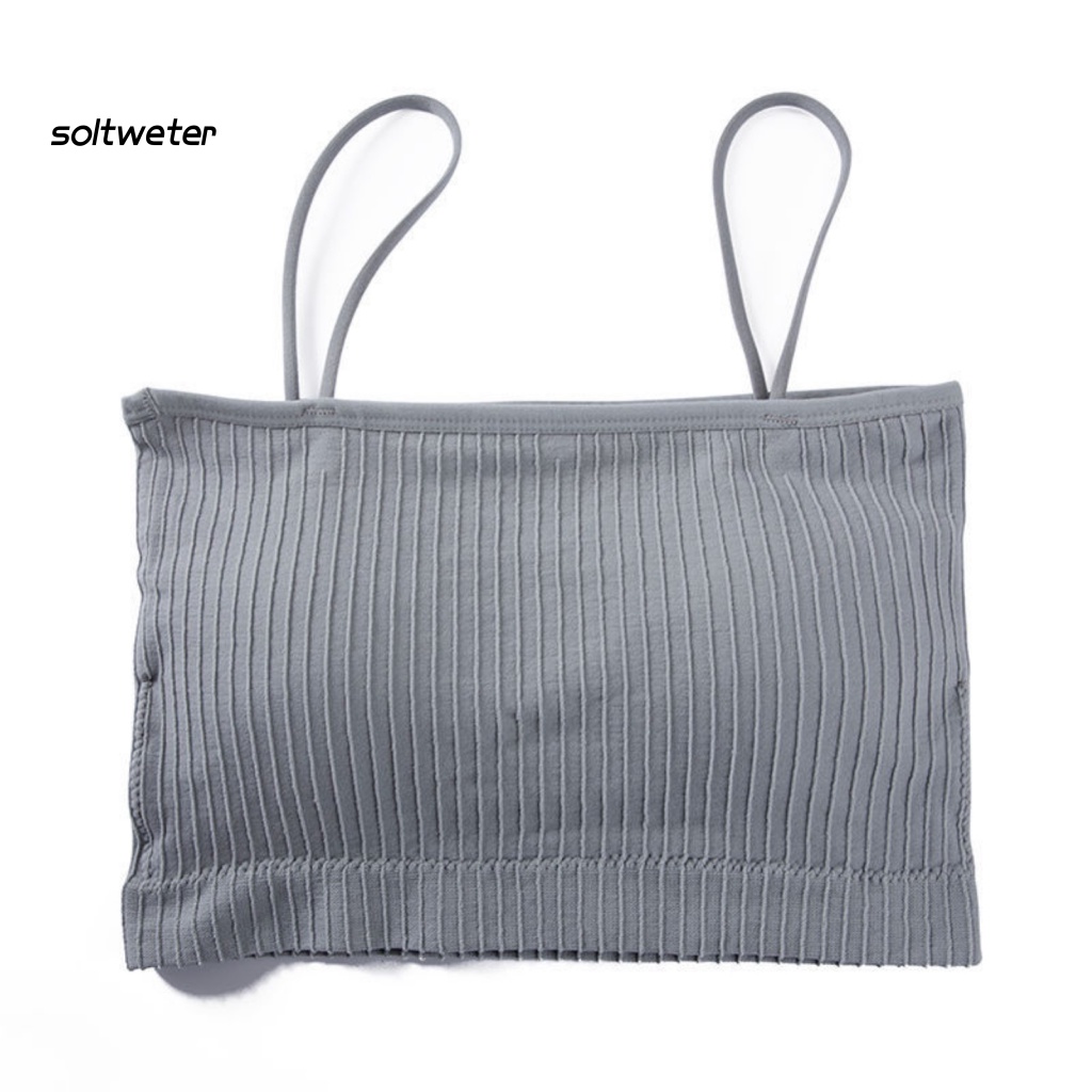 Áo Lót Ống Hai Dây Có Mút Đệm Quyến Rũ Dành Cho Nữ