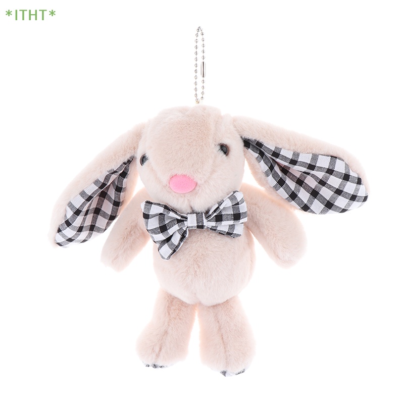 Móc Khóa Thỏ Nhồi Bông Mềm Mại Đáng Yêu Dành Cho Ba Lô / Túi Xách / Móc Khóa Trang Trí Xe Hơi Mới