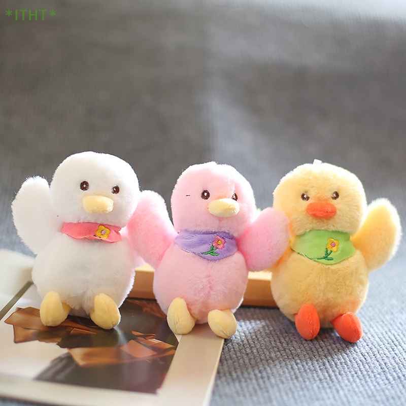 1 Chú Vịt Nhồi Bông Đáng Yêu Gắn Móc Khóa Mới