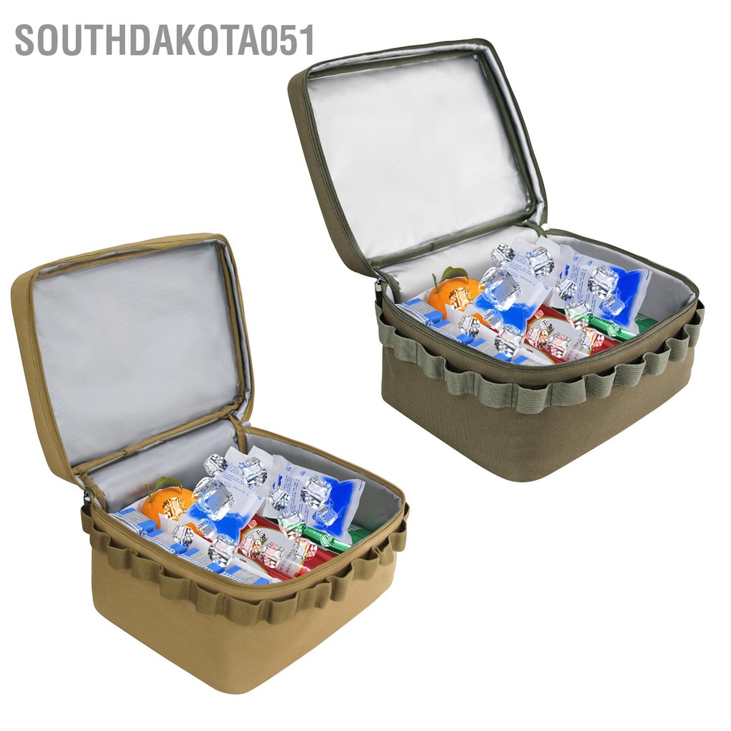 Southdakota051 Cắm Trại Dã Ngoại Túi Đá PVC Di Động Làm Mát Có Dây Đeo Vai Thể Tháo Rời Cho Đi Du Lịch