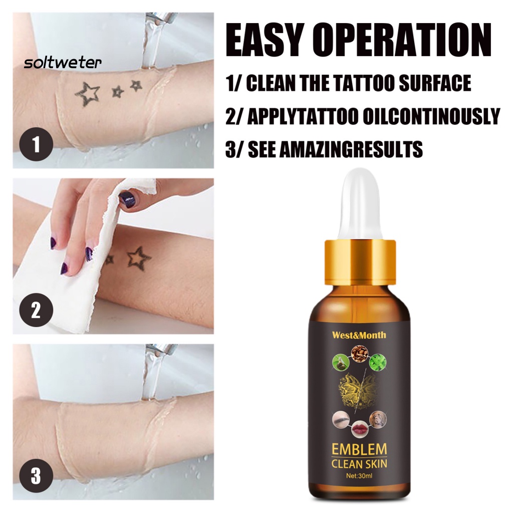 Dung Dịch Tẩy Hình Xăm Chiết Xuất Thực Vật An Toàn Dễ Sử Dụng 30ml