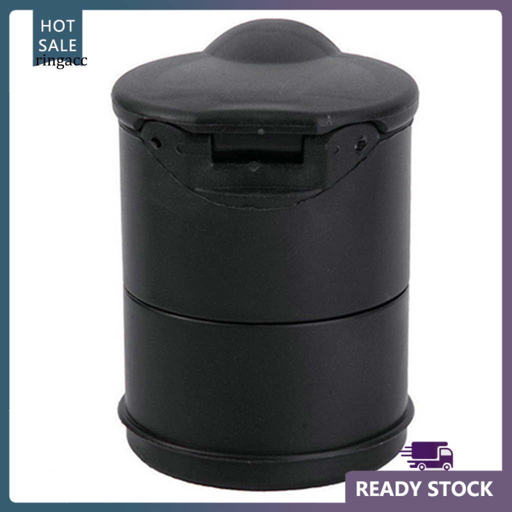 Rga Gạt Tàn Thuốc Hình Trụ Có Đèn LED Nhỏ Gọn Tiện Dụng