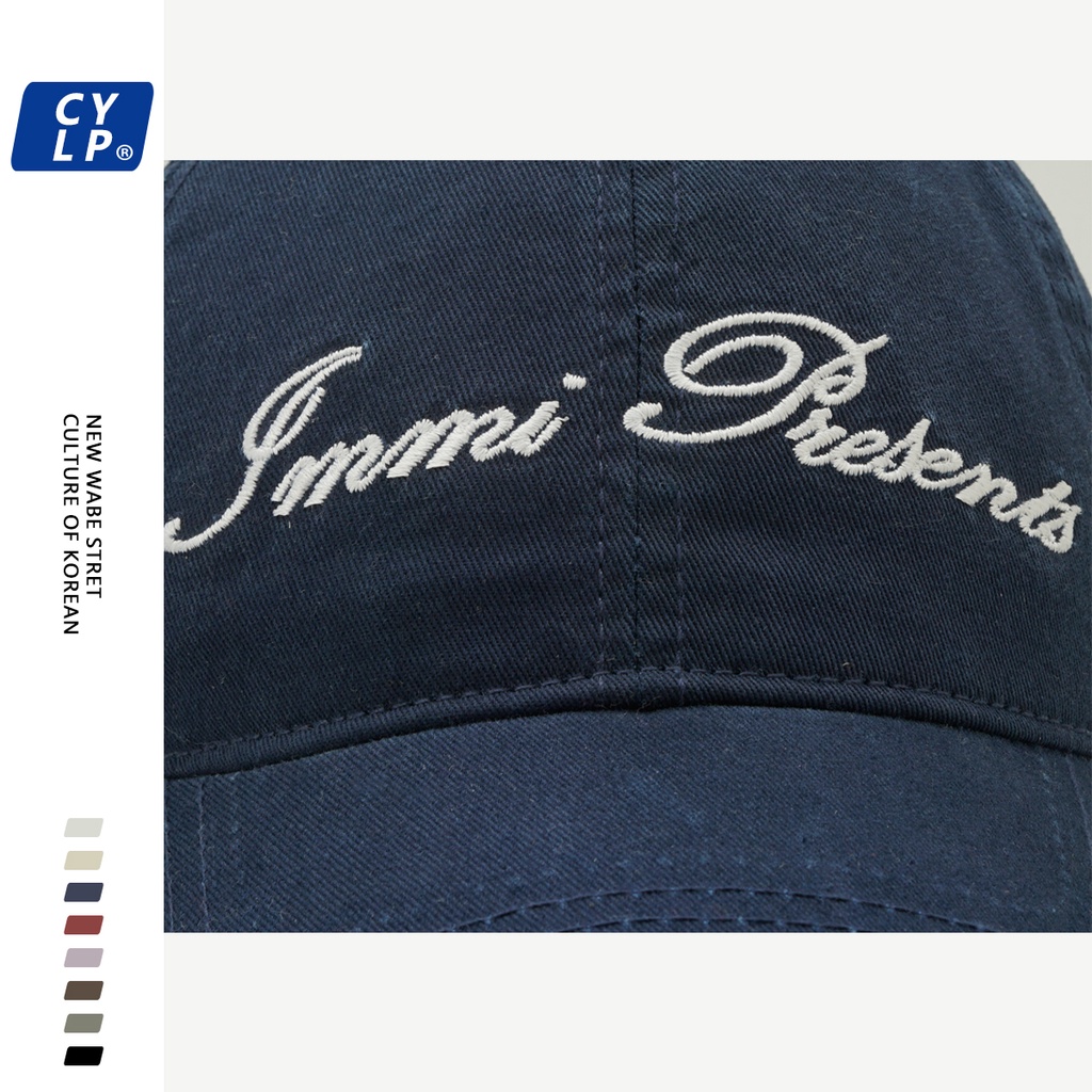 Mũ Lưỡi Trai Mềm Thêu Chữ Phong Cách Đường Phố Hàn Quốc Thời Trang Cho Cặp Đôi