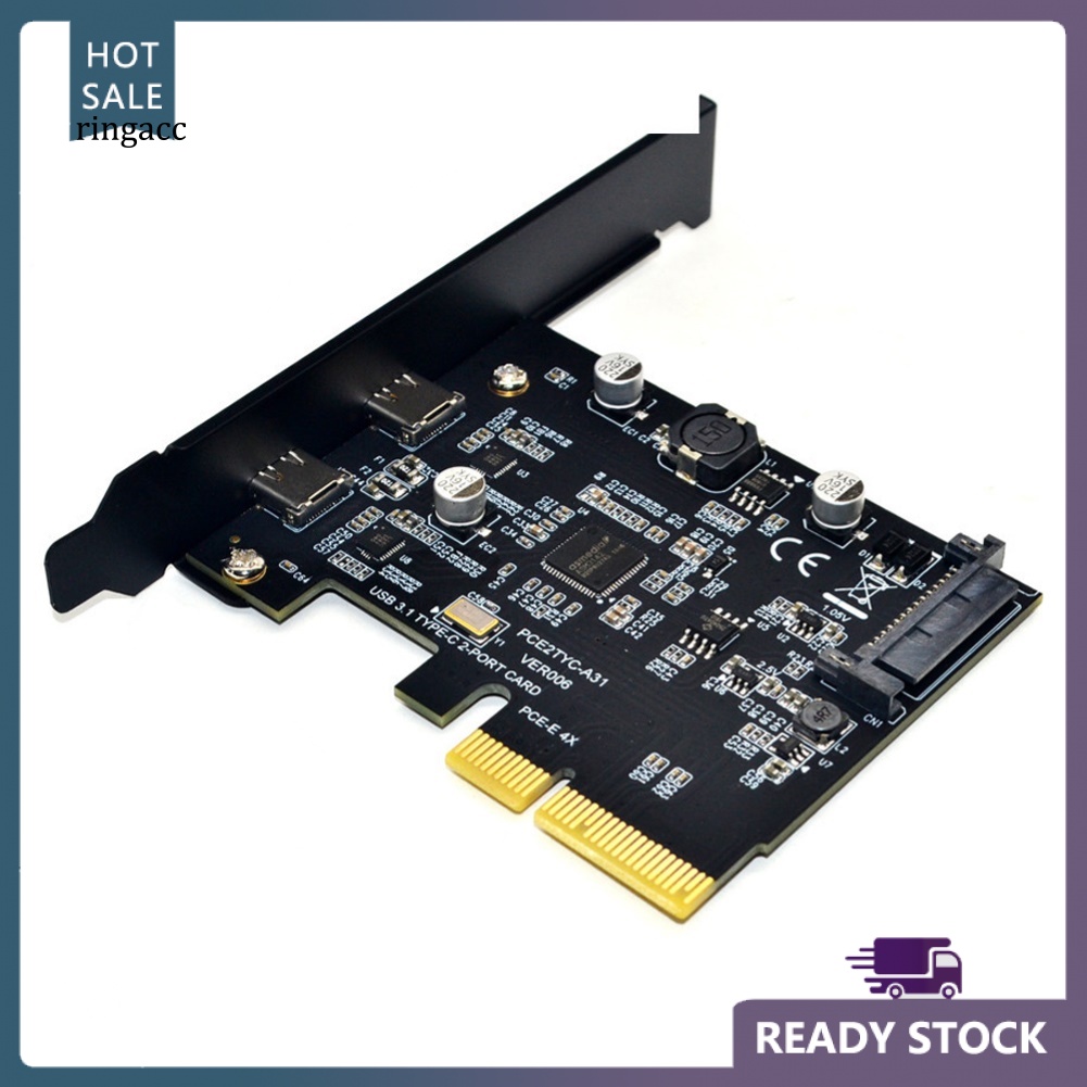 Card Mở Rộng 10Gbps PCI Express X4 X8 X16 PCI-E Sang USB 31 Type-C Thẻ