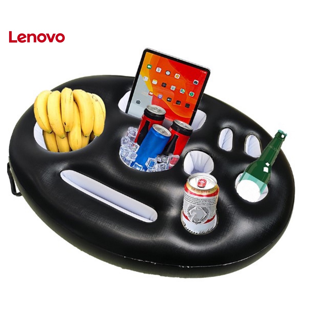 Phao Nổi PVC 8 / 9 Lỗ Có Tay Cầm Đựng Đồ Uống Hình Hoa Hướng Dương