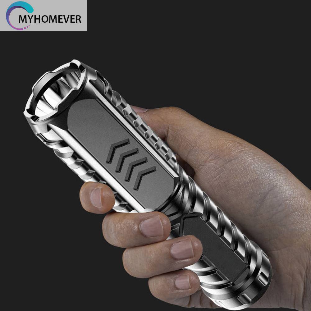 Đèn Pin LED 300LM Micro USB Chống Nước 500mAh Có Thể Sạc Lại Dùng Khi Đi Cắm Trại