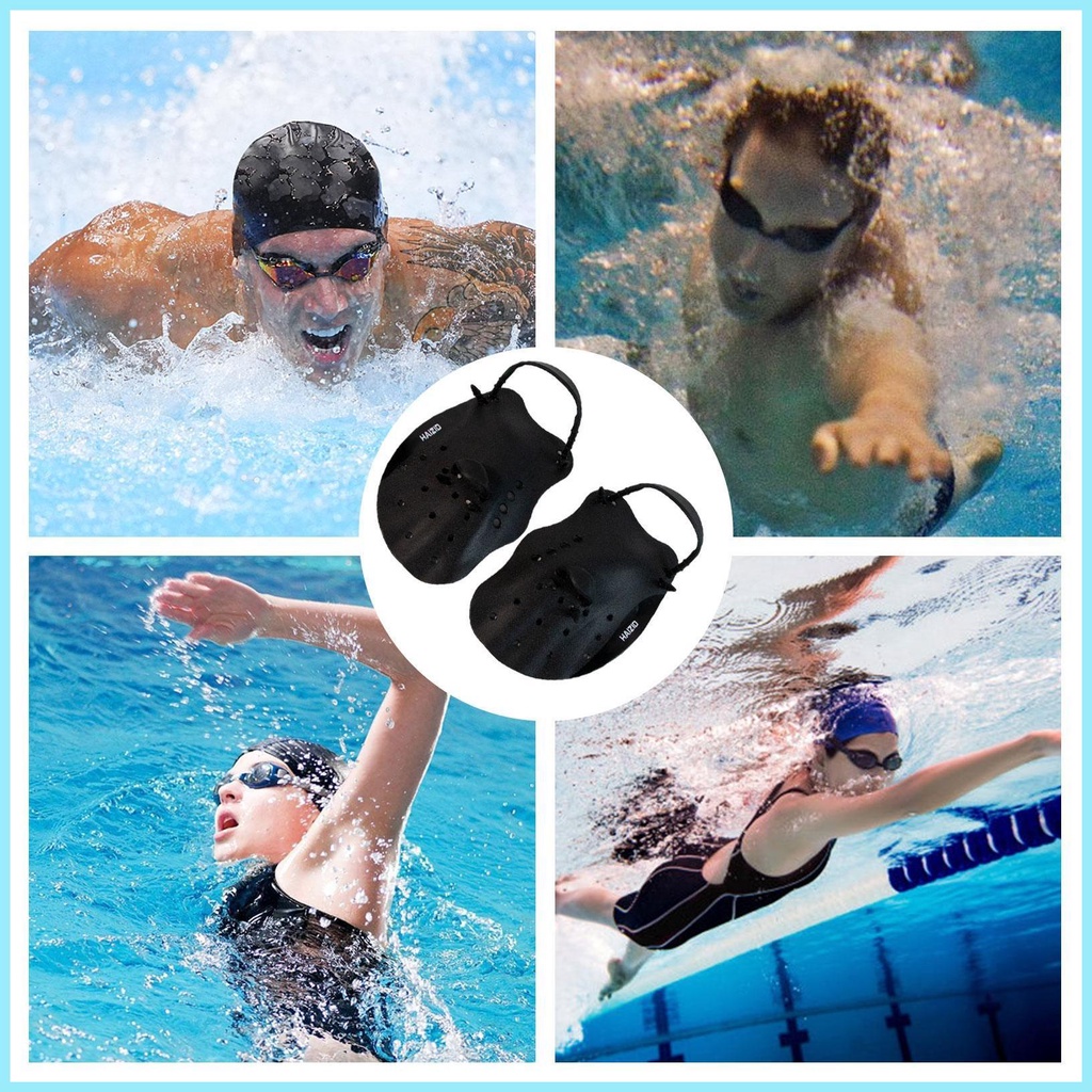 Găng Tay Bơi Bằng Silicone Có Màng Thoát Nước Nhỏ Gọn Có Thể Điều Chỉnh Cho Trẻ Em Và Người Lớn