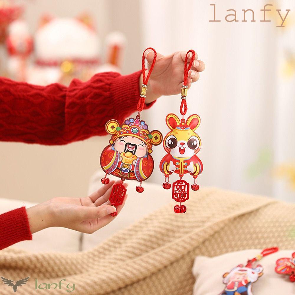LANFY Móc Khóa Hình Chú Sư Tử May Mắn Cho Năm Mới