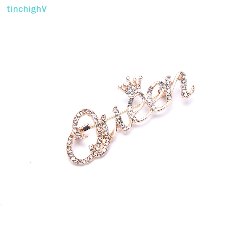 Ghim Cài Áo Hình Vương Miện Đính Đá Thời Trang Cho Nữ