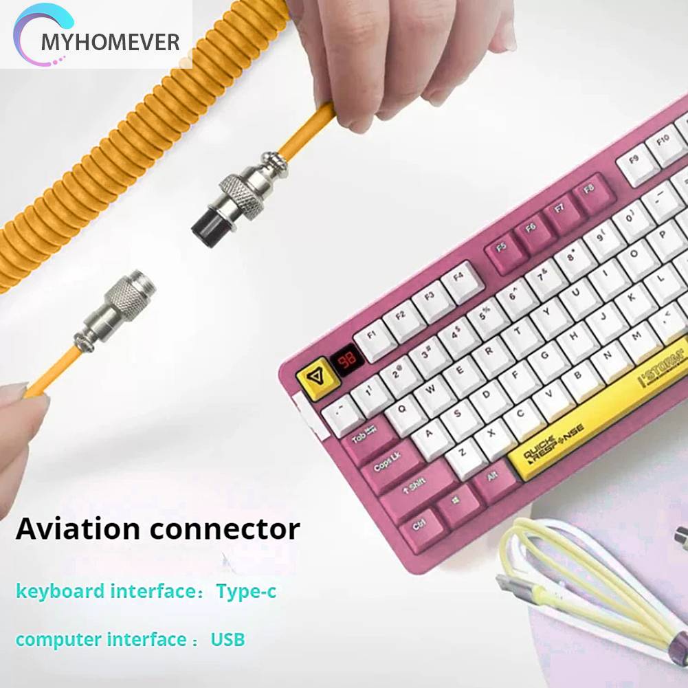 Dây Lò Xo Nối Dài 1.5m Chuyển Đổi Type C Sang USB