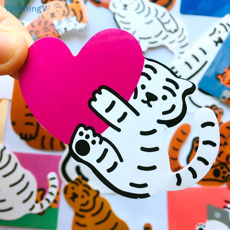 [TinChingV] Set 20 Miếng Dán Hình Hổ Hoạt Hình Dễ Thương Trang Trí Laptop Xe Máy Hành Lý [Mới]