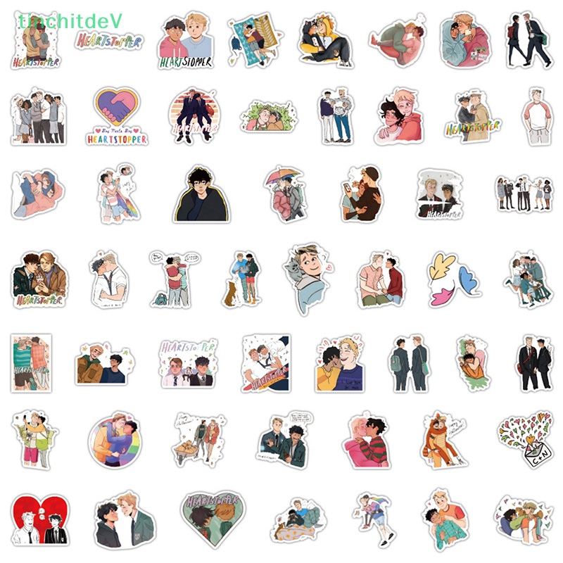 Bộ 50 Miếng Dán Trang Trí Laptop / Mũ Bảo Hiểm / Ván Trượt / Xe Hơi Họa Tiết Graffiti Độc Đáo DIY