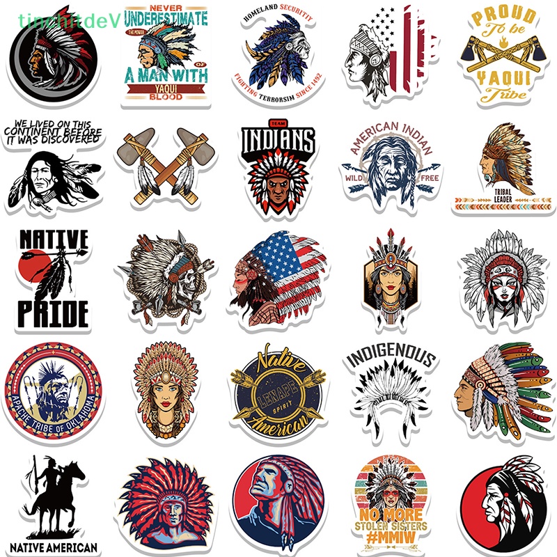 Bộ 50 Miếng Dán Trang Trí Mũ Bảo Hiểm / Laptop / Xe Mô Tô