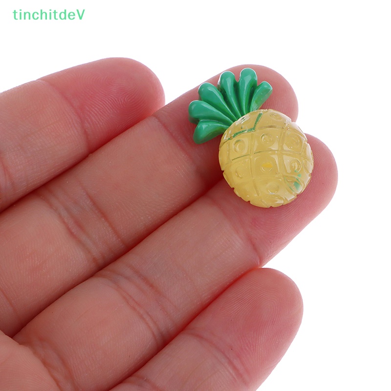 [TinchitdeV] Set 20 Miếng Dán Resin Hình Trái Dứa Ch Dễ Thương Làm Bông Tai DIY [Mới]