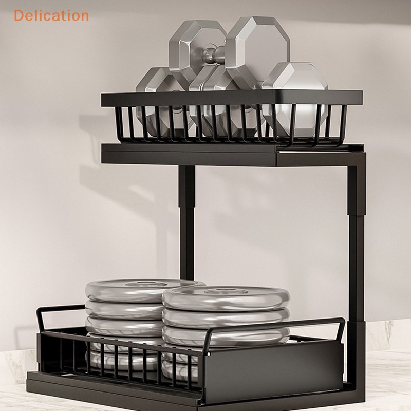 [Delication] Kệ Đựng Đồ Dùng Gắn Dưới Bồn Rửa Chén / Dưới Bồn Rửa Nhà Bếp / Phòng Tắm Bằng Kim Loại Sắp Xếp Gọn Gàng