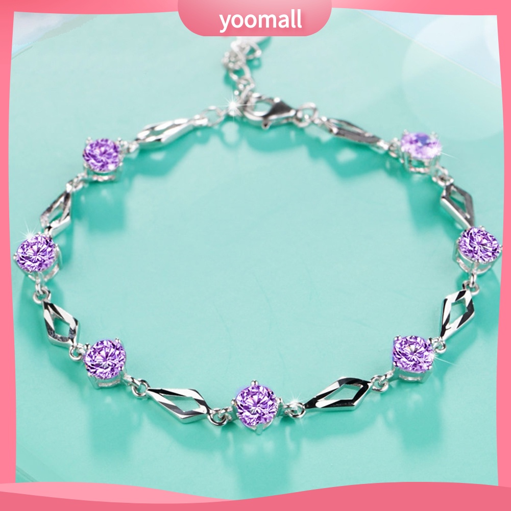 Vòng Đeo Tay Đính Đá Lấp Lánh Thời Trang Dành Cho Nữ