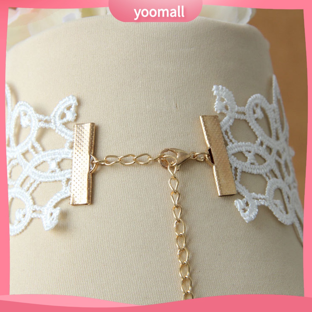 Vòng Cổ Choker Ren Đính Ngọc Trai Giả Lấp Lánh Thanh Lịch Tùy Chỉnh Thời Trang Cho Nữ