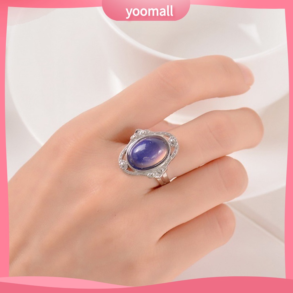 Nhẫn Đổi Màu Theo Tâm Trạng Cổ Điển Có Thể Điều Chỉnh Nhiệt Độ