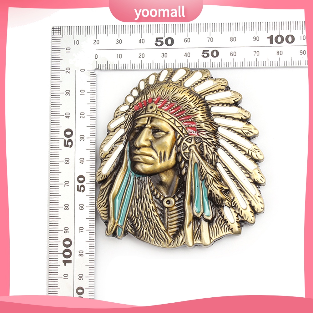 [YM] Huy Hiệu Cài Thắt Lưng Bằng Hợp Kim Hình Lông Vũ Thổ Dân Mỹ Sáng Tạo Kiểu