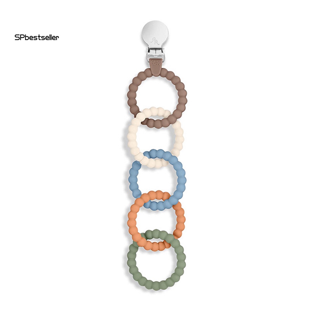 Đồ Chơi Ngậm Mọc Răng Bằng silicone Không Mùi Có Thể Tái Sử Dụng Kèm Kẹp Núm Vú Giả Cho Bé Sơ Sinh