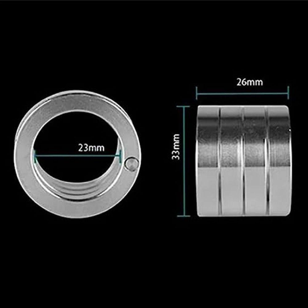 Set 2 / 4 Nhẫn Đeo Tay Bằng Thép Không Gỉ Cứng Cáp Có Thể Gấp Gọn